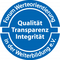 FWW_Siegel_1c_100mm Ich verpflichte mich zu Qualität - Transparenz - Integrität