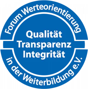 FWW_Siegel_1c_100mm Ich verpflichte mich zu Qualität - Transparenz - Integrität